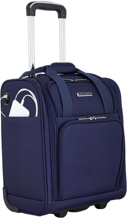 French Connection Granada 16-inch Underseat Carry-On with USB Ports