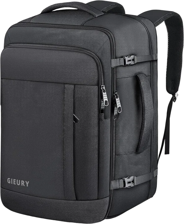 Gieury Expandable Carry On Backpack 40L-50L (Shoe Compartment)