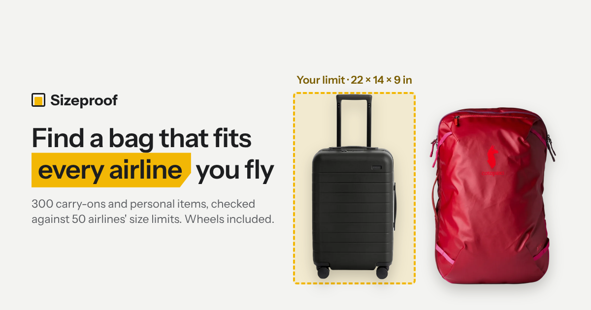 I built a site that finds carry-on bags & personal items that fit every airline on your trip